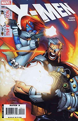 אקס-מן 196 וי-אף/ננומטר ; מארוול קומיקס / מייק קארי זיהום ראשוני 3