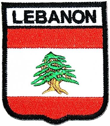 Hho לבנון דגל קאנטרי טלאי דגל לאומי טלאי דגל רקומים טלאים DIY, אפליקציה תפור ברזל לכולם תיקון מלאכה לשקיות ז'קטים ג'ינס בגדים טלאי טלאי