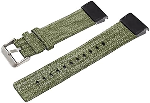 EGSDSE עבור GARMIN FENIX 6 6X PRO 5 5X PLUS FORERUNNER 945 935 גישה S60 S62 EASY FIT FIT WEVEN NYLON BATGE FAWN FARGE STRAP STRAP