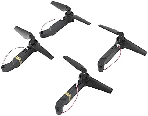 Yhjic E58 RC Quadcopter חלקי חילוף זרועות ציר עם מנוע ומדחף למירוץ FPV מרוצי מסגרת חלקי חלקי החלפת ACCS, שחור