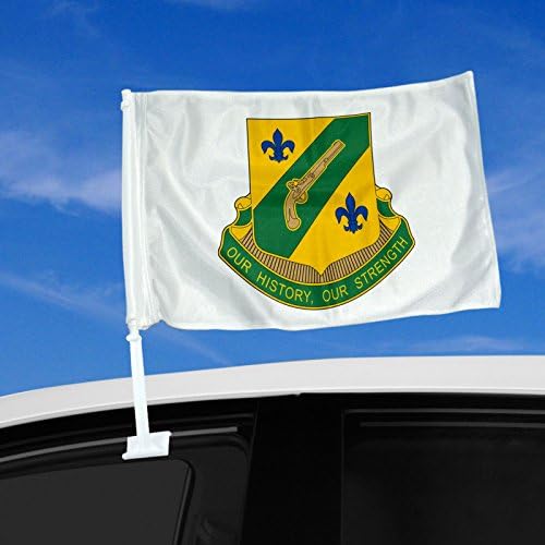 דגל מכונית דו צדדי - 12 x 15 עם גדוד המשטרה הצבאית הצבאית ה -117, דו - עמיד וארוך לאורך זמן