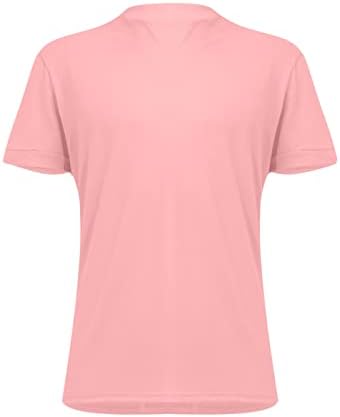 חולצות T של ymosrh Mens Thirts צבע מוצק מזדמן