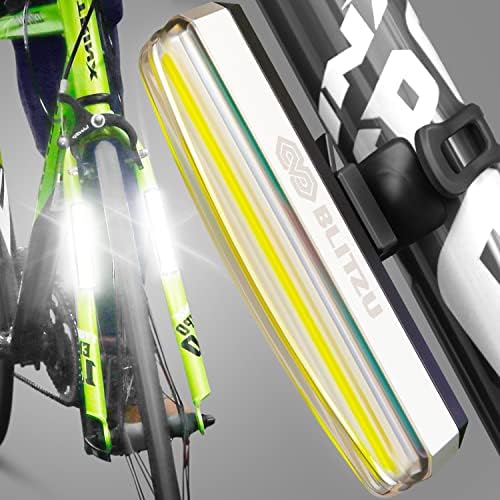 Blitzu 2023 Cyborg 200h פנס אופניים או 200T אור זנב אור USB-C נטען אורות אופניים LED נקבעו רכיבה קדמית של לילה אחורה, רכיבה על רכיבה על