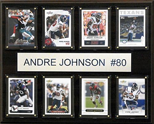 NFL יוסטון טקסנס אנדרה ג'ונסון 8-כרטיסים, 12X15 אינץ '