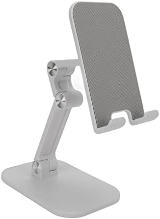 עמדת טלפון סלולרי של PLPLAOOO, מיני נייד אנטי להחליק מתקפל גובה זווית מתכווננת גובה שולחן עבודה מחזיק טבליה תואם לטלפון/טאבלט סלולרי