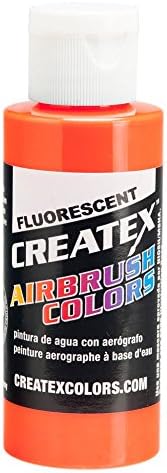 1 נק 'של כתום פלורסנט פלורסנט 5409-PT-PT Createx Airbrush צבעים צבעי תחביב צבע אמנות