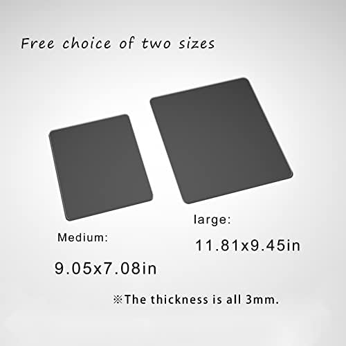 משטח עכבר זכוכית, משטח עכבר למשחקים קשים למשחקים גבוהים 11.81 & 34; איקס 9.45& 34; - שחור