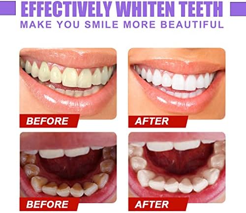 2 מחשב סגול משחת שיניים, סגול שיניים הלבנת שיניים משחת שיניים שיניים הלבנת משחת שיניים שן תיקון הלבנת משחת שיניים מסתיר כתמים משפר שיניים