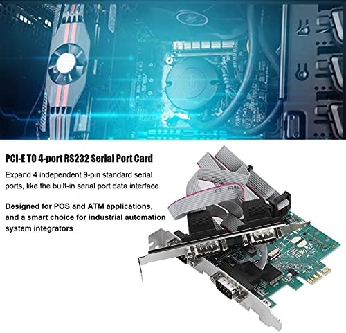 כרטיס מתאם PCI E מתאם PCB PCI E ל- RS232 4 ממיר יציאה סדרתי ממיר PCI עבור כרטיס הרחבה של מתאם בקר אקספרס