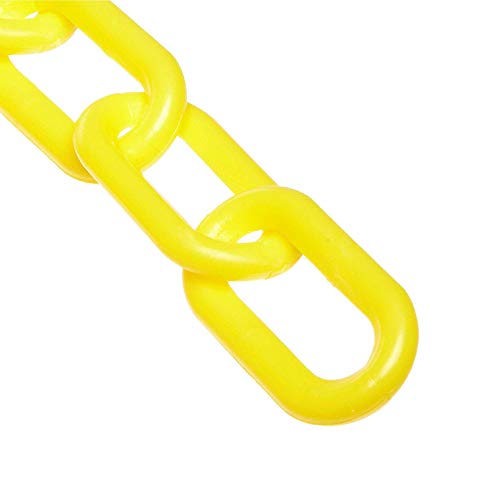 מר שרשרת פלסטיק מחסום שרשרת, צהוב, 2-אינץ קישור קוטר, 10-רגל אורך