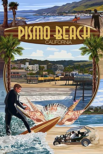 Lantern Press Press Pismo Beach, קליפורניה, סצינות מונטאז '