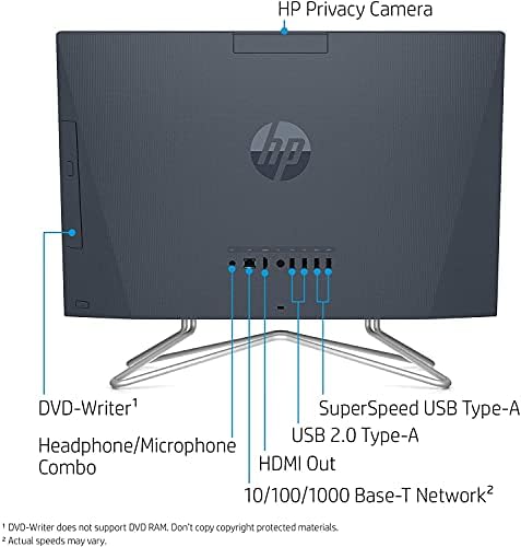 HP 22-DF 21.5 אינץ 'Full HD WLD WLE All-in-One PC ENTEL CELERON G5900T 4GB 256GB SSD WIN 10
