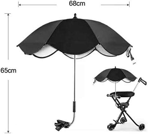 עגלת תינוקות Apasol 360 מעלות UV מתכווננת מטרייה אוניברסלית אטומה למים שמש לכיסאות כסאות גלגלים אופניים פושע עגלה