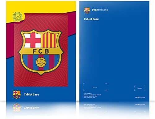 עיצובים של תיק ראש מורשה רשמית FC ברצלונה שלישית 2021/22 ערכת קרסט עור ארנק עור מארז תואם לקינדל נייר לבן 1/2/3