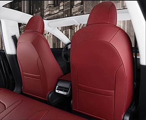 כיסוי מושב אימפריה אינץ 'בהתאמה אישית לטסלה דגם 3 מגן כרית מושב מכונית עור סינטטי לשנת 2017 2018 2019 2020 2021 2022 2023 מותאם אישית