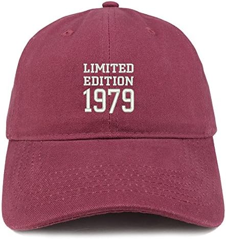 טרנדי הלבשה חנות מהדורה מוגבלת 1979 רקום מתנת יום הולדת מוברש כותנה כובע