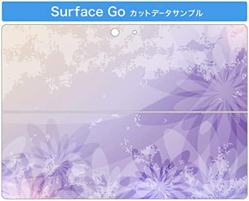 כיסוי מדבקות Igsticker עבור Microsoft Surface Go/Go 2 אולטרה דק מגן מדבקת גוף עורות 002000 קמח פרחים סגול