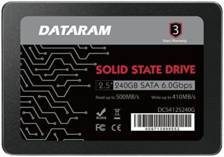 Dataram 240GB 2.5 כונן SSD כונן מצב מוצק תואם ל- ASUS P10S-M WS