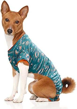 Littlearth Unisex-adult nfl Miami Dolphins PET PJS, צבע צוות, X-LAGE