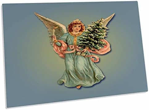 מלאך חג המולד 3 דרוז בכחול מחזיק עץ חג מולד ו. - כרית שולחן כרית הניבה מחצלות