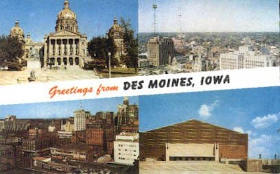 Des Moines, גלויה של איווה