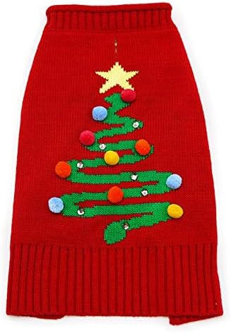 סוודר כלבי עץ חג המולד של דוגו