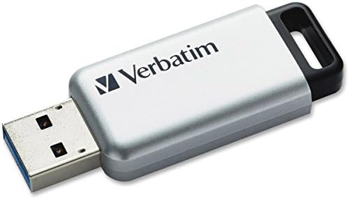 Ver98665 - מילולית 32 ג'יגה -בייט חנות N Go Secure Pro USB 3.0 כונן הבזק עם AES 256 הצפנת חומרה - כסף