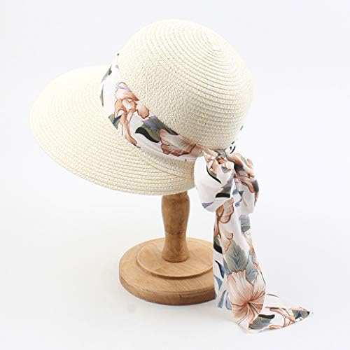 כובעי קש לנשים קרם הגנה קיץ חוף כובע קש מזדמן כובע שמש רחב שוליים