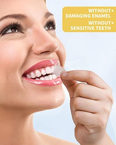 רצועות הלבנת שיניים 14 טיפולים - הפחתת הלבנת רגישות ללא הפגיעה, ערכת הלבנת שיניים שיניים.