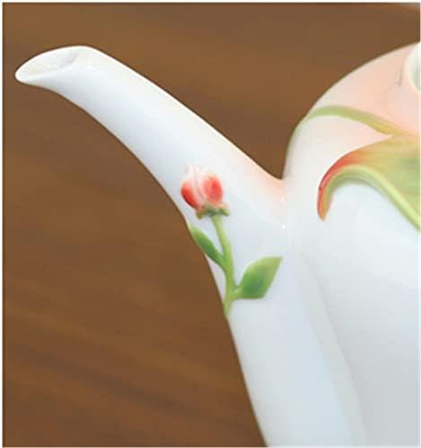 CCBUY מובלטת 3 צבעים קרמיקה קומקום אדמונית פרח חרסינה פורצלן תה קפה קפה קפה אחר הצהריים ציוד תה