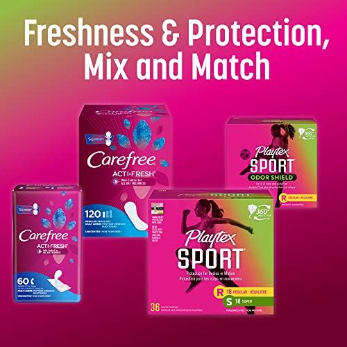 PlayTex Sport Tampons Compact Suppherency Super, Unspert, 18 Count