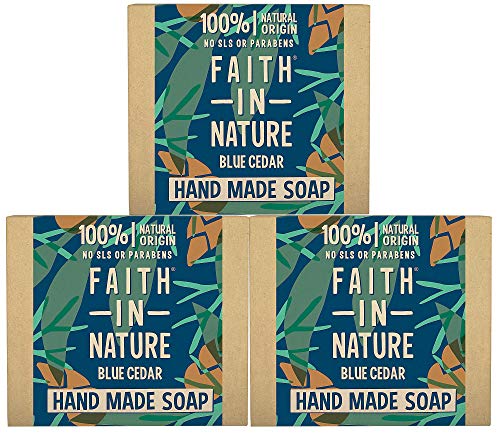 אמונה בטבע סבון בר טבעי, רוזמרין; סבון ידיים וגוף טהור בעבודת יד עם רוזמרין אורגני ושמנים אתריים, טבעוני וללא אכזריות