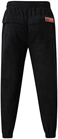 מכנסי הארלן נוחיים של גברים עקבי שרוול מכנסי אימון בצבע אחיד עם מכנסי סרונג בכיס גברים