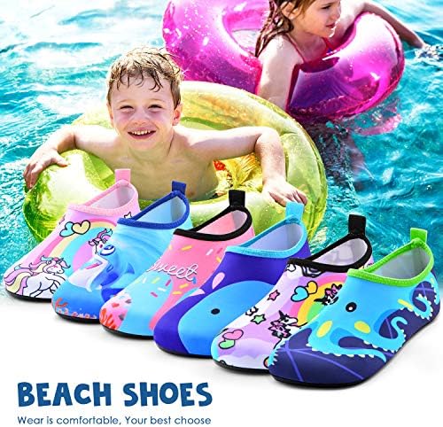 פעוט ילדים לשחות מים נעלי מהיר יבש החלקה מים עור יחף ספורט נעלי אקווה גרבי עבור החוף חיצוני ספורט
