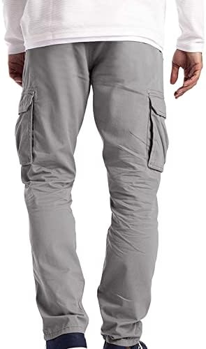 גברים כפתורי מטען חיצוניים מכנסיים מכנסיים טקטיים קלים ג'וג'ר ג'וג'ר קלאסי מתאים לכיסים