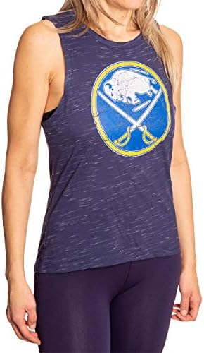 Calhoun NHL לוגו לוגו לוגו צוות צוואר חלל צבוע חולצת טנק ללא שרוולים