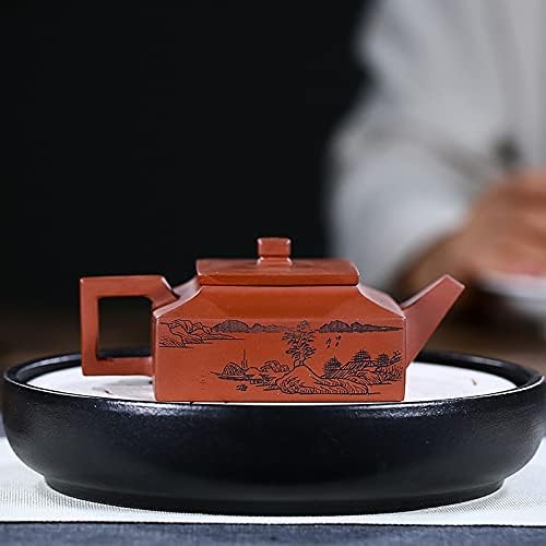 HD729 Fangshan SOOT SOT מקורי עפרות מקוריות שוקת בשוקת ברורה yixing כוונה חרסית תה קומקום קומקום סיני סיצי סיאשה בוץ בעבודת יד ריחנית