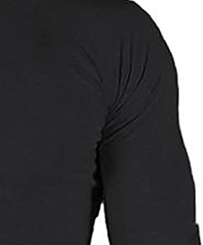 חולצת כותנה לגברים שרוול ארוך שרוול ספורט פועל חולצות טי טריקו