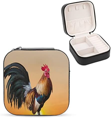 תרנגול זריחה לנשים פרימיום נסיעות תכשיטים קטנים שרשרת שרשרת טבעת מארגן אחסון מיני מארז תצוגה