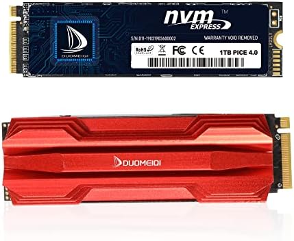 Duomeiqi 1TB NVME PCIE4.0 M.2 2280 SSD פנימי בעל ביצועים גבוהים במצב מוצק של עד 5100MB/S עבור מחשב נייד שולחני