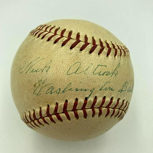סינגל נדיר של ניק אלטרוק חתם בייסבול בליגה האמריקאית של שנות החמישים JSA COA - כדורי חתימה
