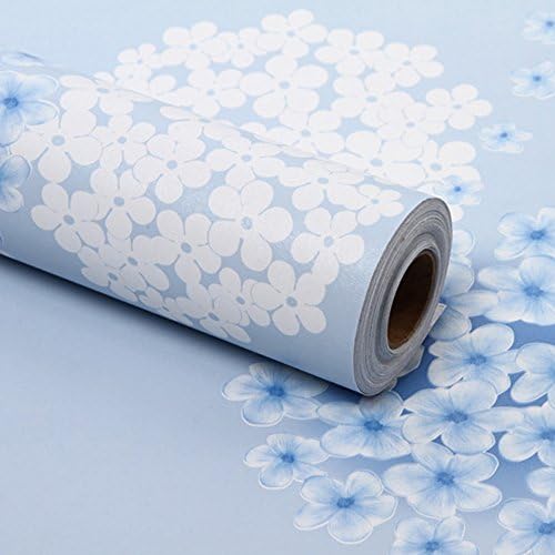 ריהוט הידראנגאה כחול-לבן ייפוט מגן על נייר מדף מדף מדף מדף מדף מדף מגירת שידה 17x118 אינץ '