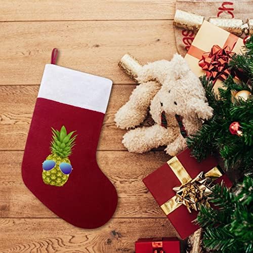 גרבי גרב גרביים לחג המולד מגניבים עם אח קטיפה תלויים לעיצוב עץ חג המולד עיצוב הבית
