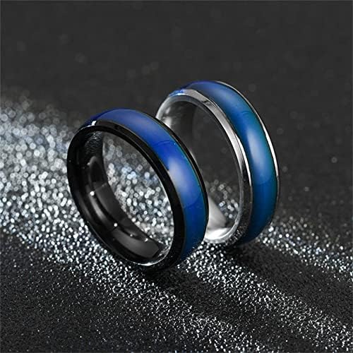 Folenzu 4pcs לימפה טבעת תרמית תרמית, טבעת משתנה בצבע מצב רוח, טבעת אבן תרמוכולומית, טבעות ניקוז לימפטיות, טבעת תרמית לנשים גברים